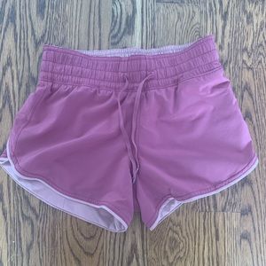 LULULEMON Reversible Shorts in Plum and Mauve!
